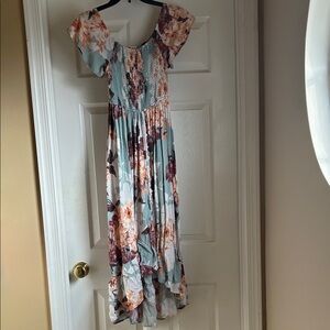 Band of Gypsy Floral Maxi Dress in Multicolor